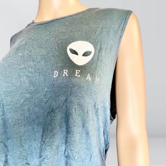 Riot Queen Alien Dream Knotted Front Tank Top - Picture 2 of 3